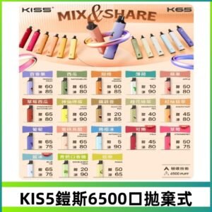 鎧斯KIS5一次性 6500口磁吸式 自由混搭拋棄式電子煙#18個口味#