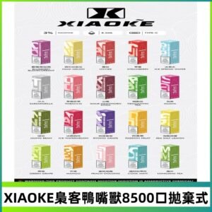 xiaoke梟客8500口拋棄式電子煙｜口紅款 高顏值設計・大容量續航